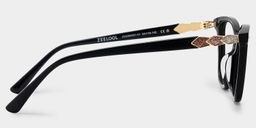Theo Rectangle Black Glasses4