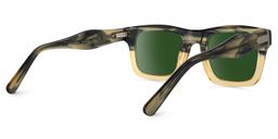 Riley Rectangle Cameo-Green Sunglasses3