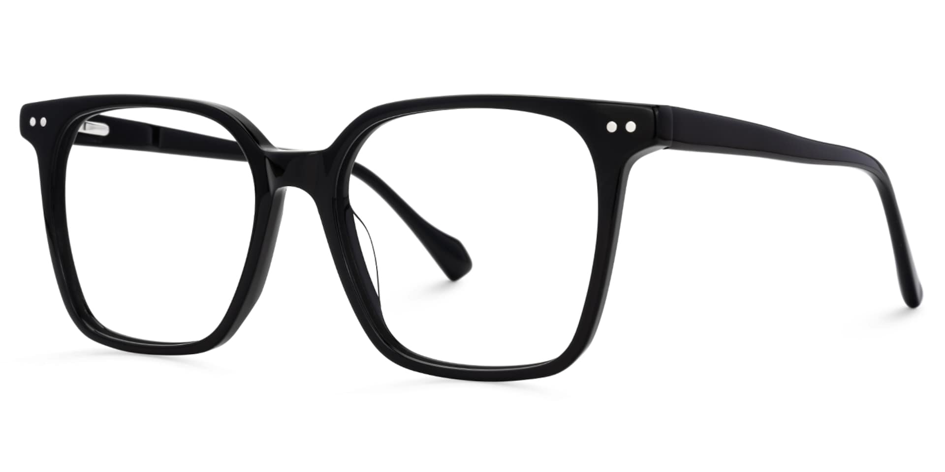 Square Black Acetate Eyeglasses Frames2