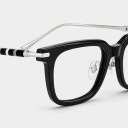 Rayne Black Square Glasses5