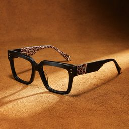 Caius Black Square Glasses4