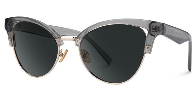 Charlene Browline Gray Glasses