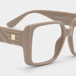 Maya Brown Square Glasses4