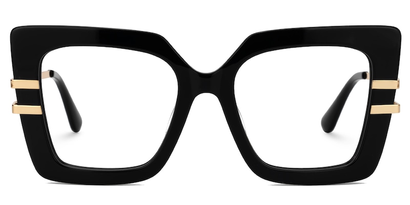 Poutine Square Black Glasses