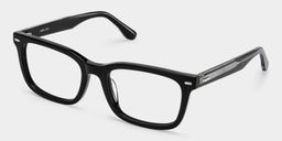 Patrick Rectangle Black Glasses3