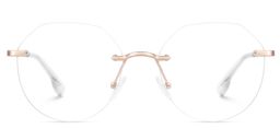 Osorio Geometric Rose Gold Glasses1