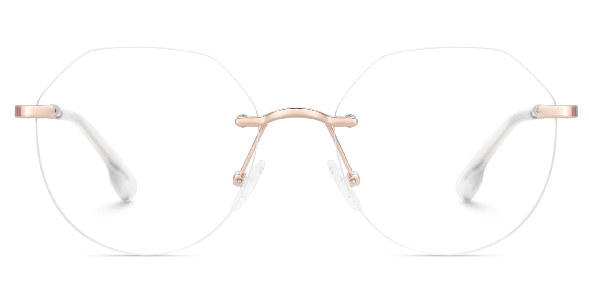 Geometric Rimless Frames For Ladies1