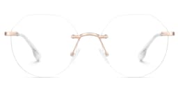Osorio Geometric Rose Gold Glasses1