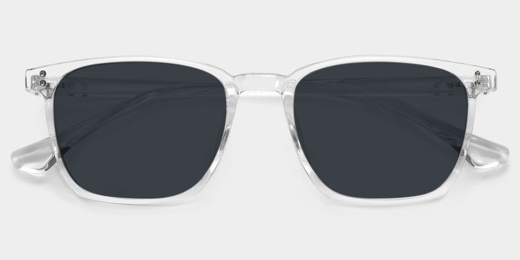 Martinez Clear Square Sunglasses