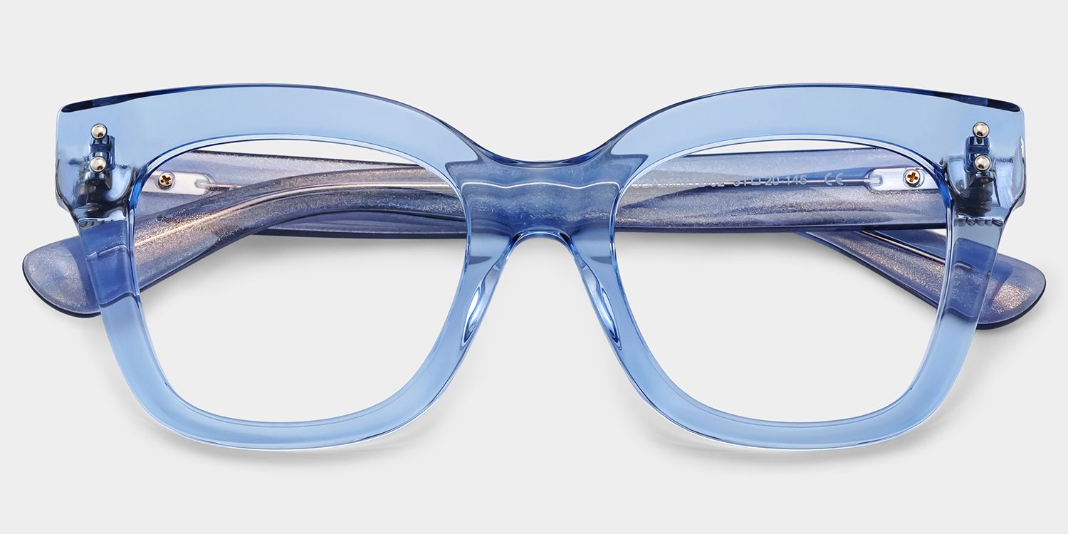 Affordable Blue Stella Butterfly Eyeglass Frames | ZEELOOL