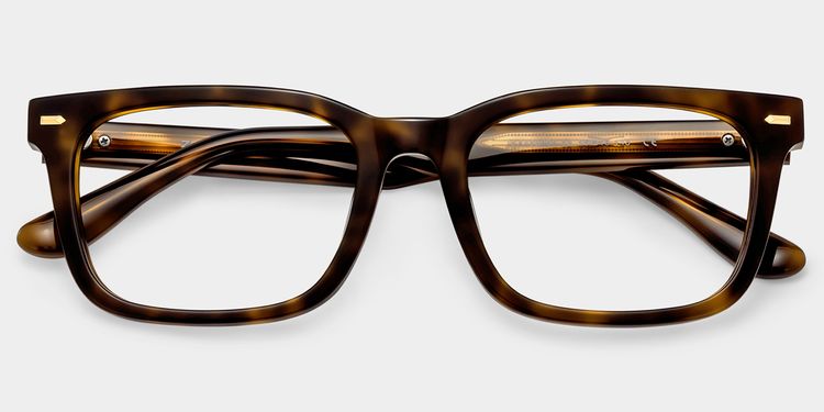 Patrick Rectangle Tortoise Glasses