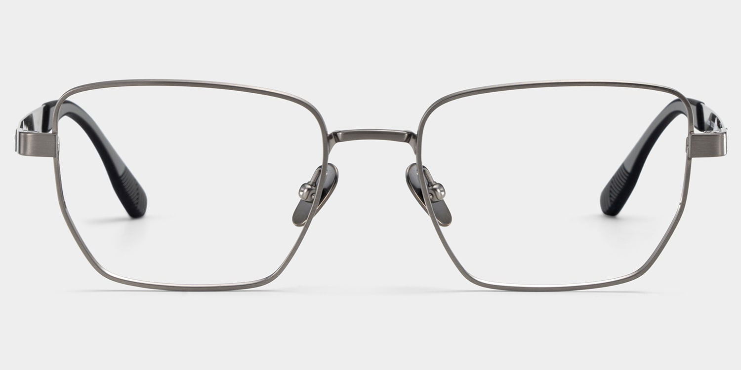 オルペア　ロブラー Jameson Gray Frame Prescription Glasses with Geometric Shape | ZEELOOL