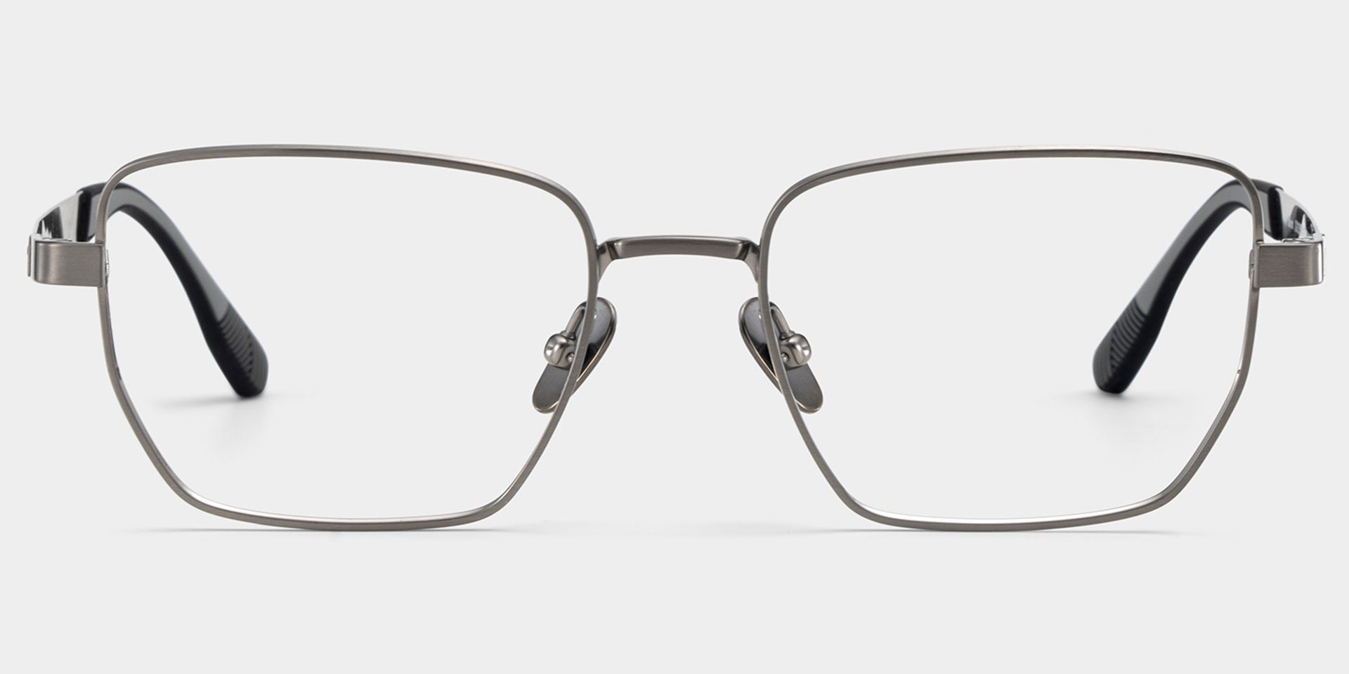Jameson Gray Frame Prescription Glasses with Geometric Shape | ZEELOOL3