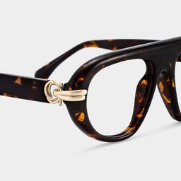 Aveline Tortoise Aviator Glasses4