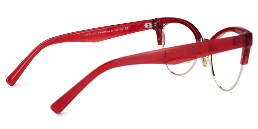 Charlene Browline Red Eyeglasses and Glasses Frames