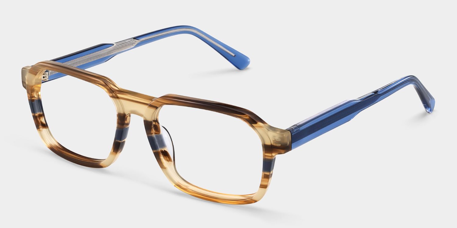 Arden Rectangle Colorful Frame Eyeglasses for Man| ZEELOOL3