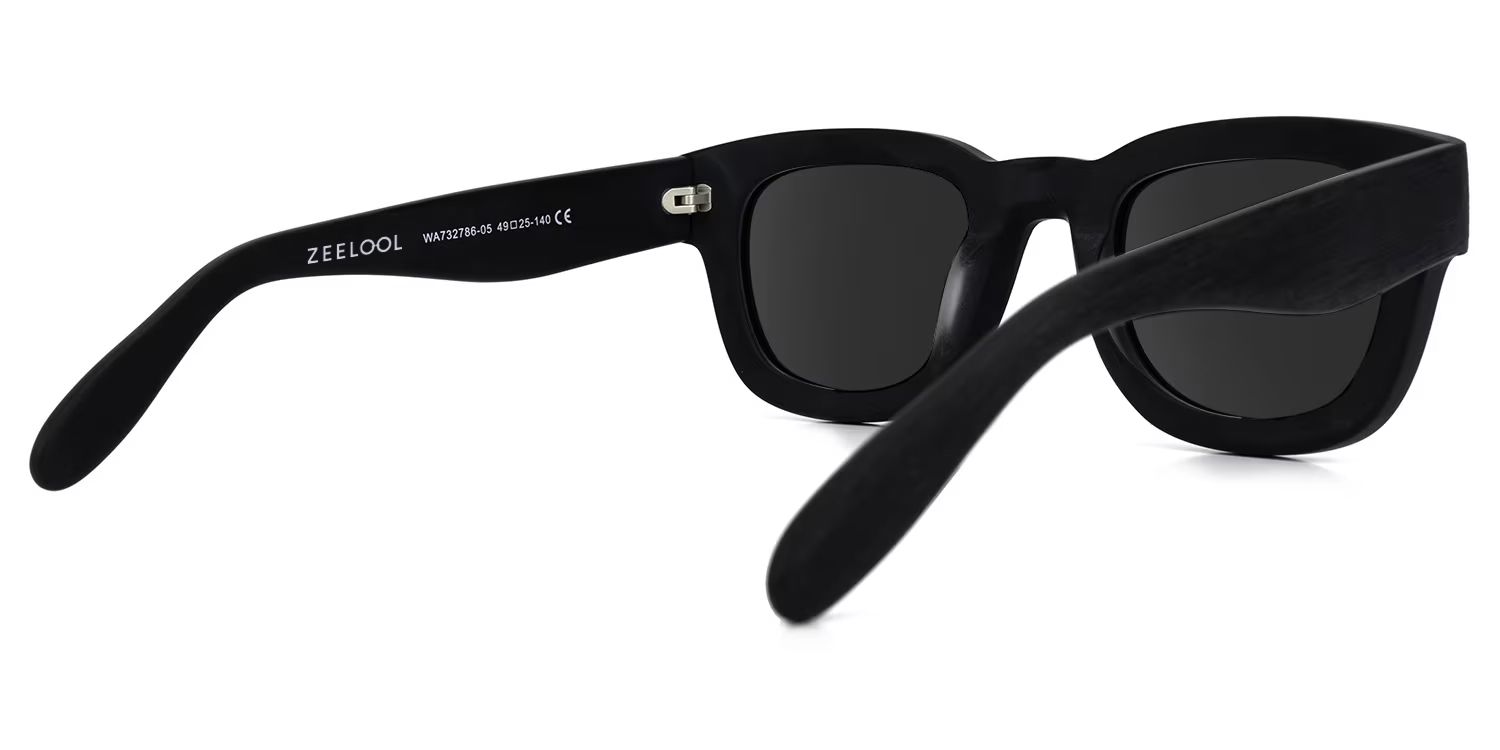 Jalitha Square Black Sunglasses | Zeelool Glasses3