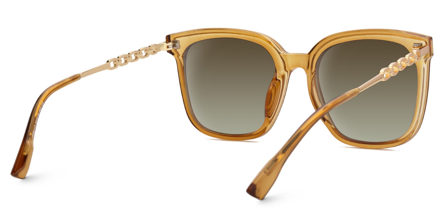 Tammie Square Brown Sunglasses3