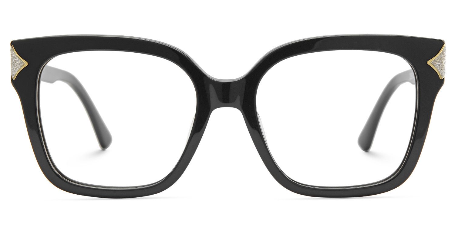 Black Square Frame Glasses - Shakeel on Sale | Zeelool1