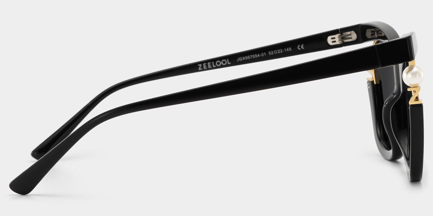Pearl Black Cat Eye Polarized Sunglasses for Driving | ZEELOOL3