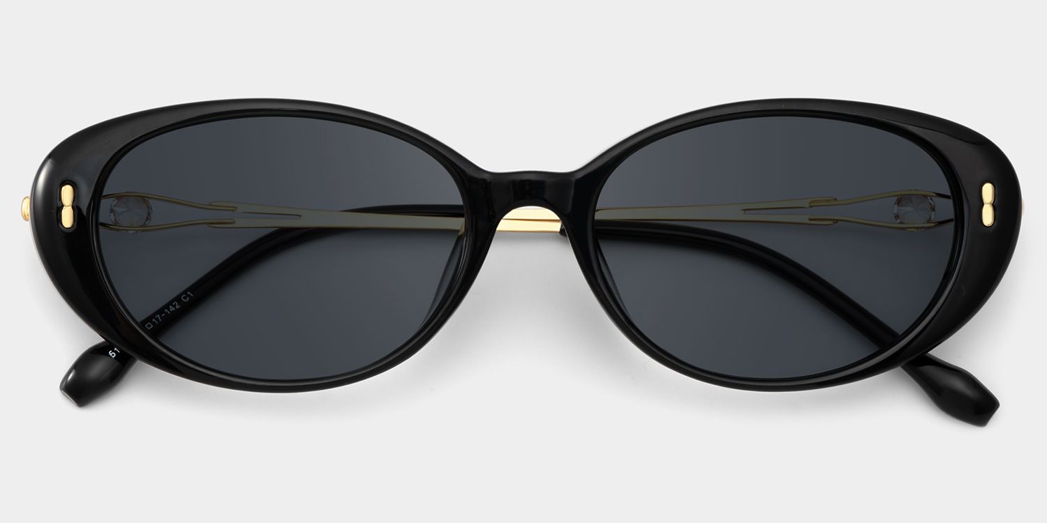 Blaire Black Frame Glasses with Oval Frame Online | ZEELOOL1