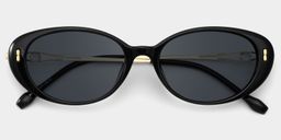Blaire Oval Black Glasses1