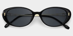 Blaire Oval Black Glasses1