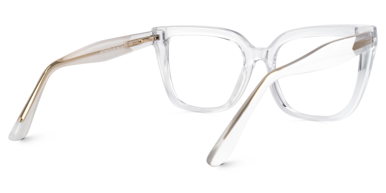 Mirta Square Crystal Eyeglasses with TR90 Frame3