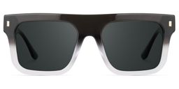 Reaux Square Black Gradient Glasses0