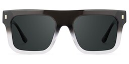 Reaux Square Black Gradient Glasses0
