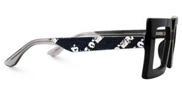 Tiffaney Square Black Glasses2