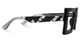 Tiffaney Square Black Glasses2