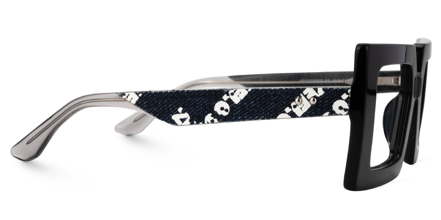 Tiffaney Square Black Glasses2