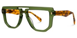 Montanez Aviator Green Glasses1