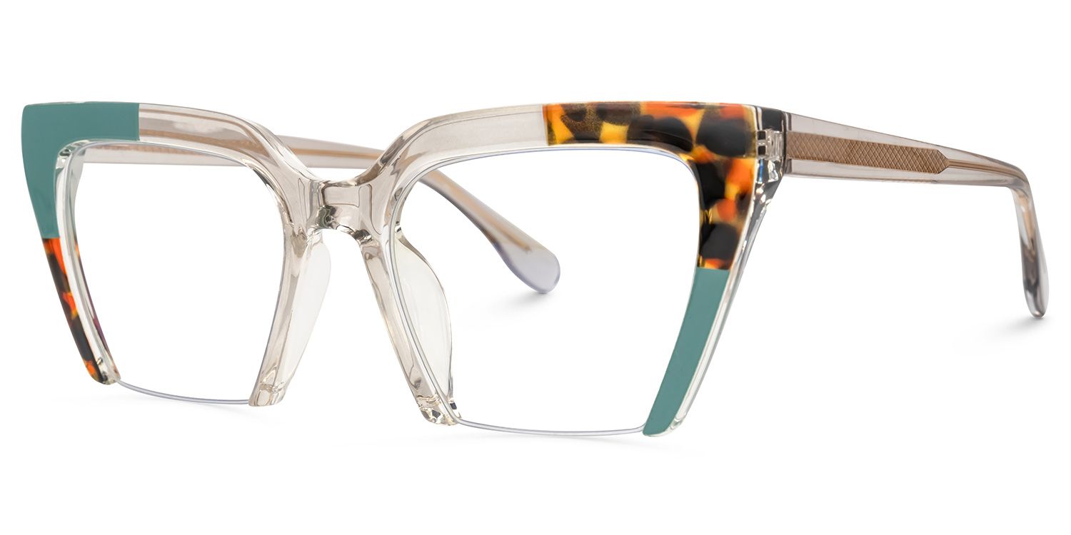 Shaun Cateye Green Glasses2