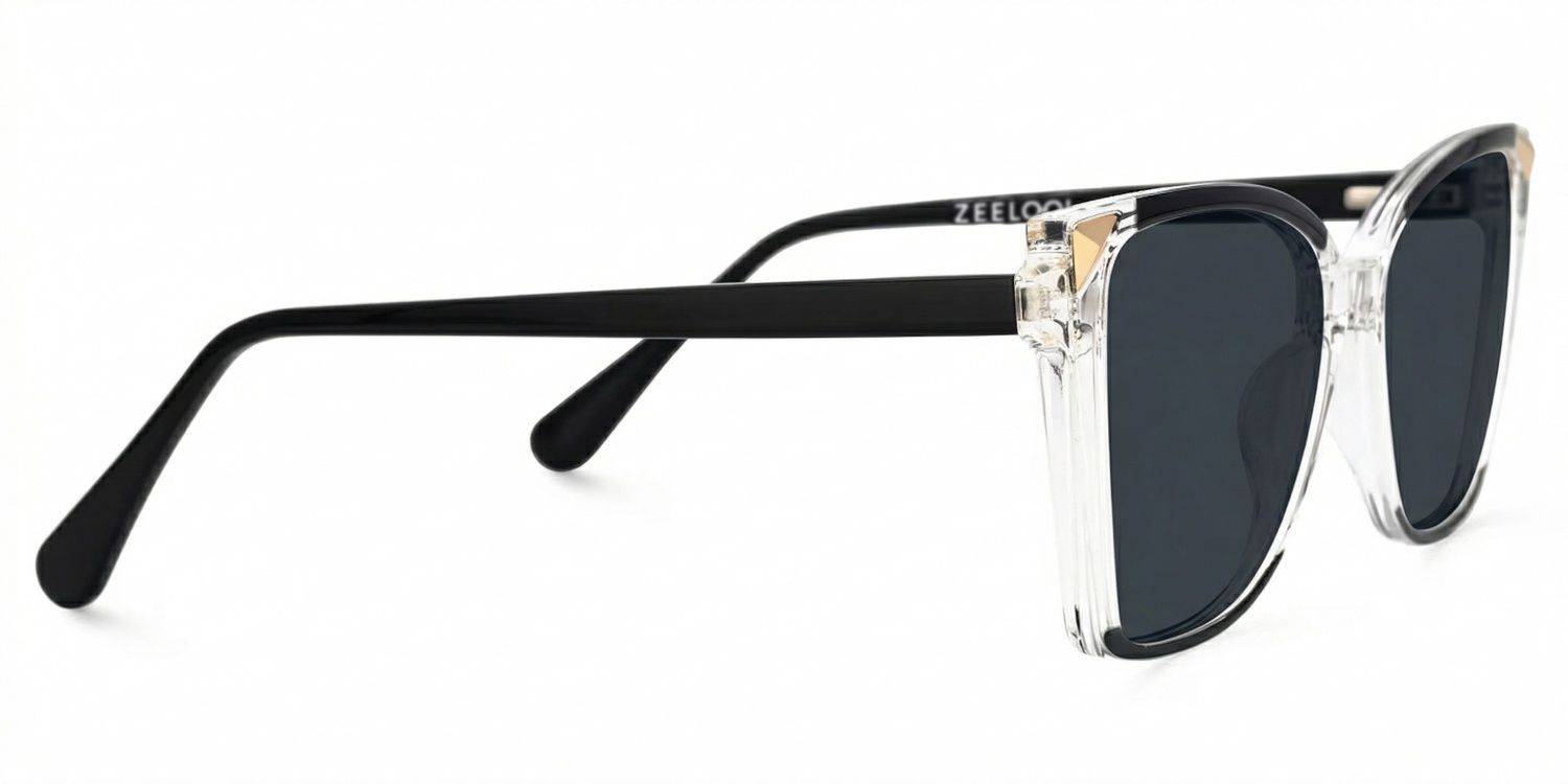 Clear Frame Glasses With Black Sides For Women2