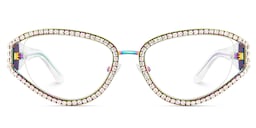 Star Cateye Iridescent Glasses1