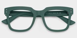 Liizbeett Green Square Glasses2
