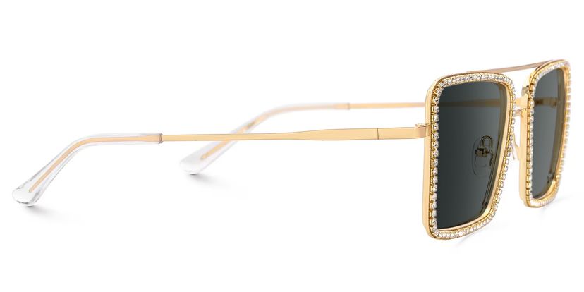Diva 5568 Gold Frames Rhinestone Embellished Tortoise Eyeglasses Frames Diva Glasses, Be a Party Queen | ZEELOOL main image 4