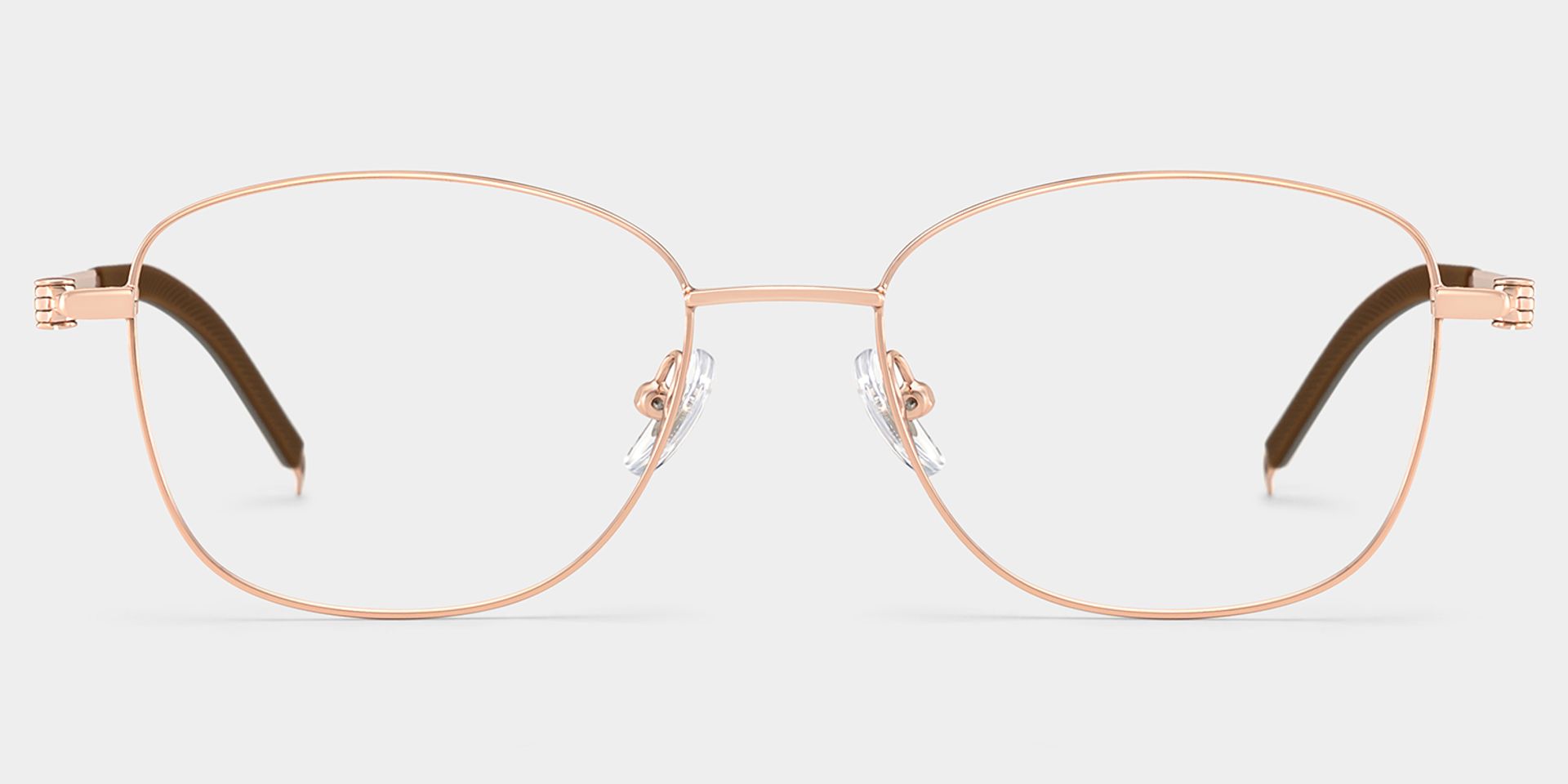 Nicole Gold Wire Frame Glasses in Rectangle Metal Material | ZEELOOL1