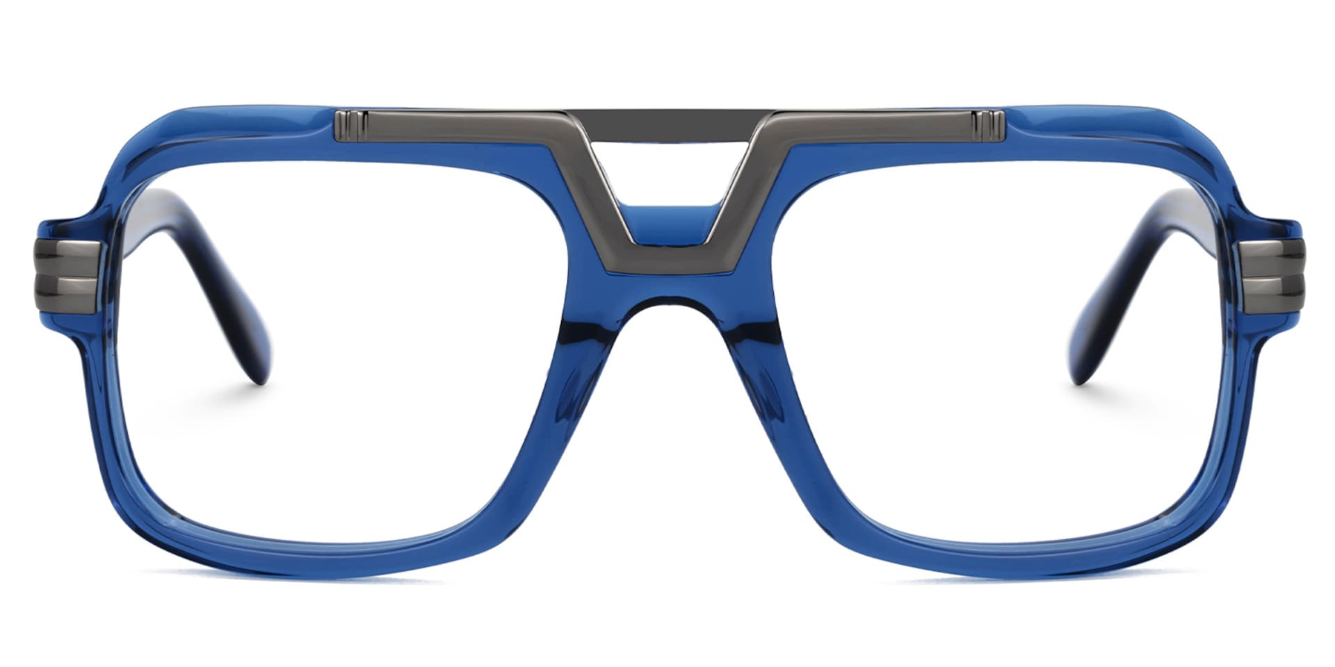Croswell Acetate Aviator Blue Frame Glasses | Zeelool0