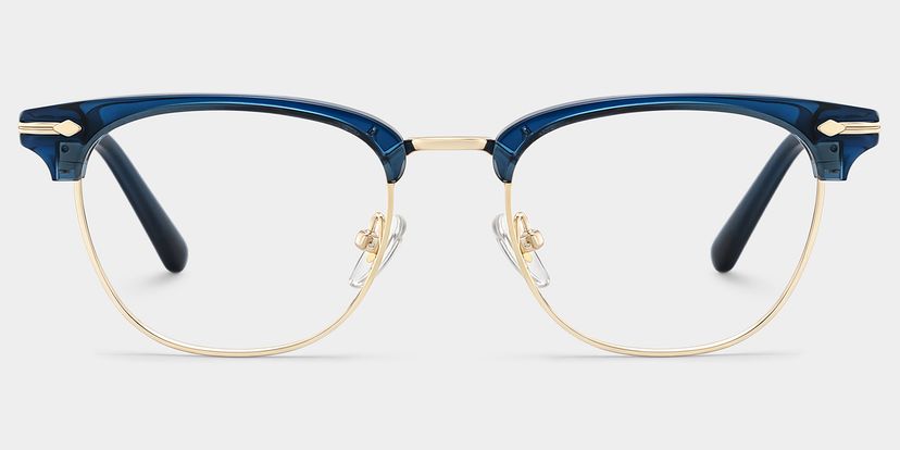 Capri Blue Browline Glasses