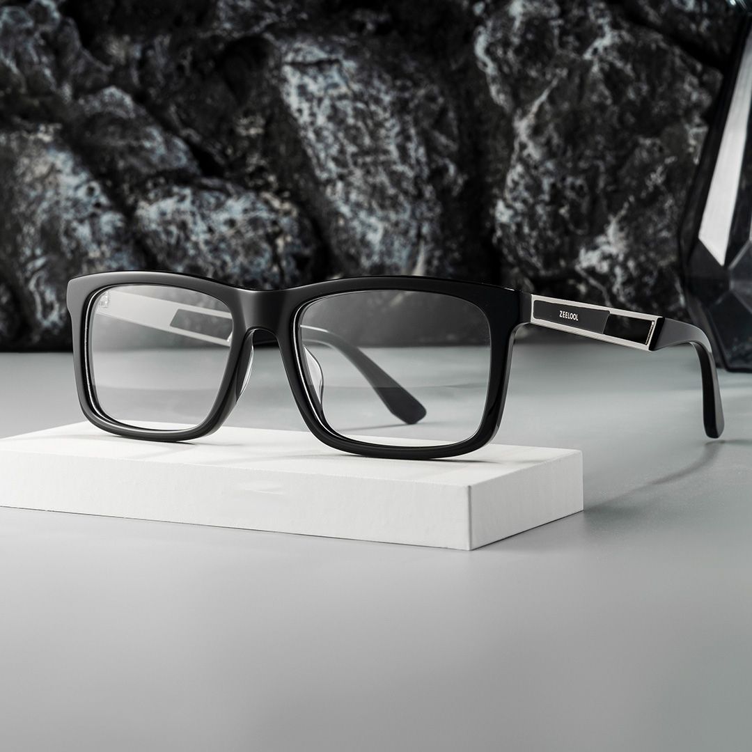 Thin Rectangle Glasses in Business Style | Zeelool0