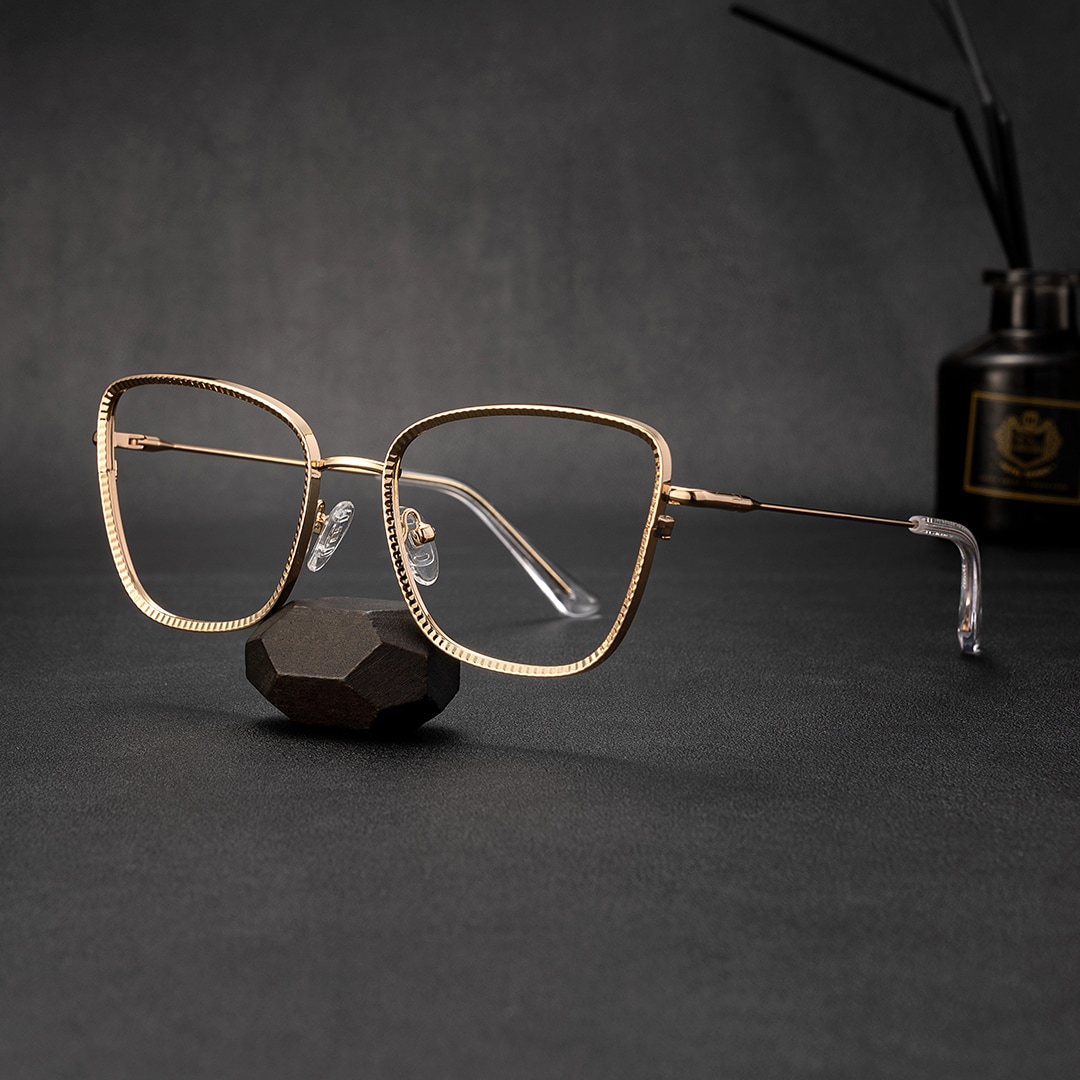 Solimar Square Gold Glasses