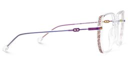 Joana Geometric Clear Glasses4