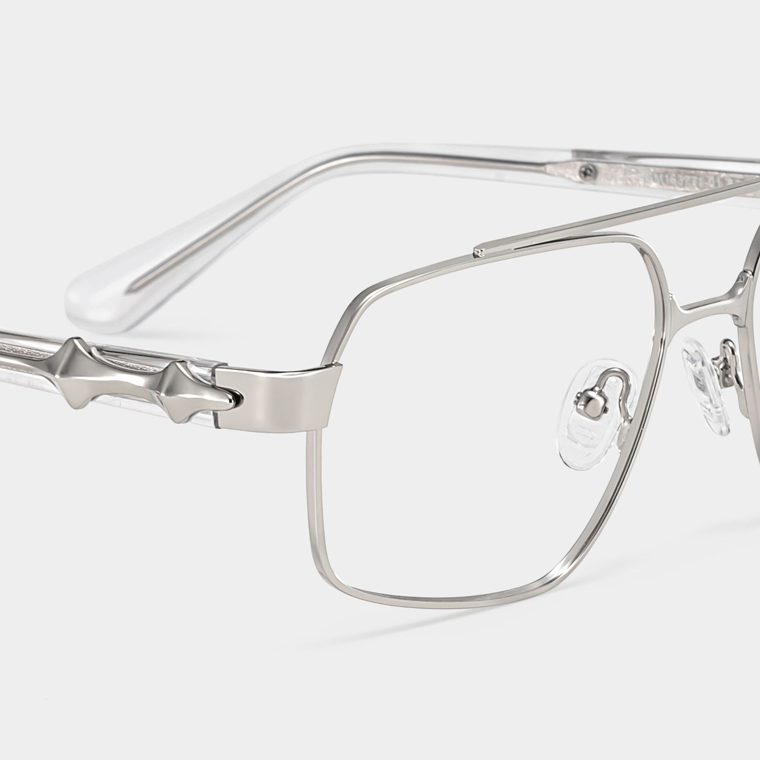 Sterling Eyeglasses in Aviator Silver Frame | ZEELOOL5