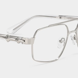 Sterling Aviator Silver Glasses5