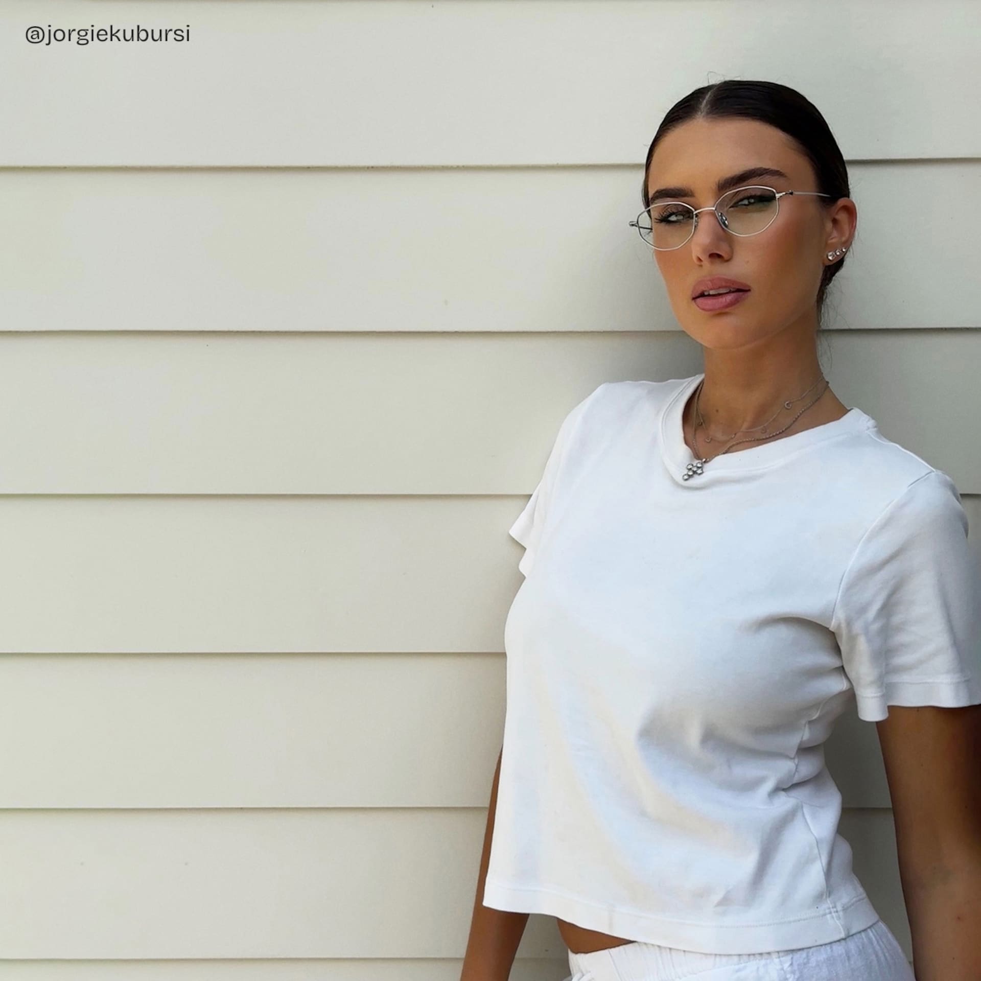 Everett Silver Frame Glasses with Geometric Frame Online |  ZEELOOL9