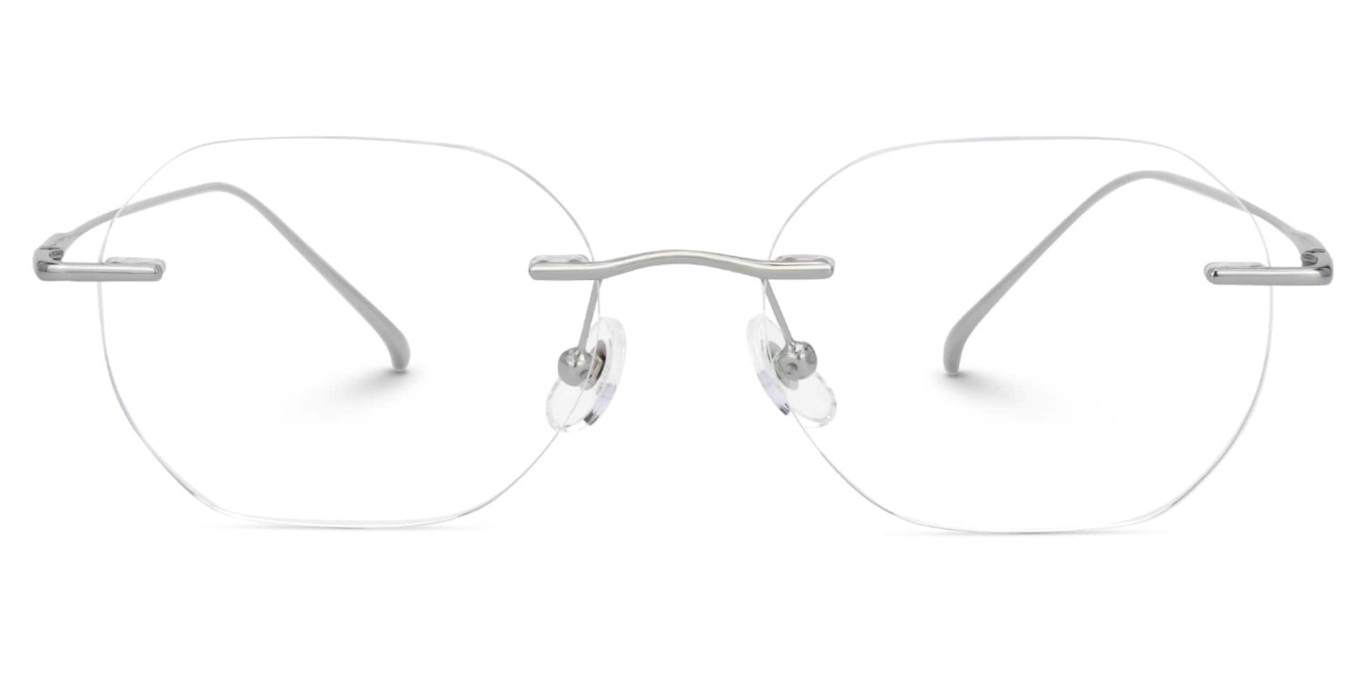 Rimless Aselie Glasses with Titanium for women and men -Zeelool Glasses0