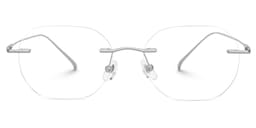 Aselie Rectangle Silver Glasses0